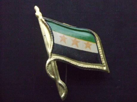 Syrië ( Syria )land in Azië, Arabische Republiek, nationale vlag